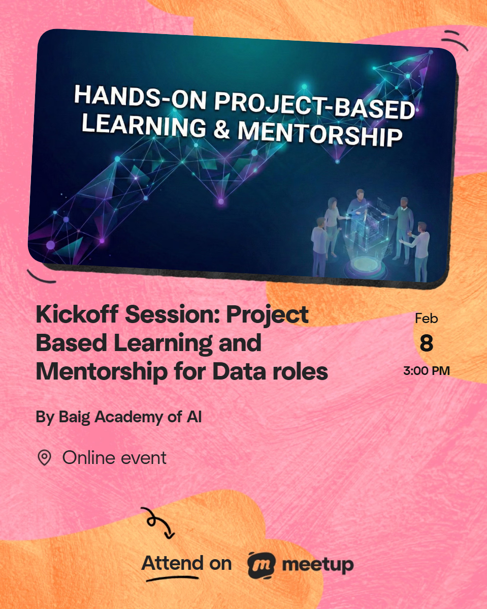 Kickoff Session: Project Based Learning and Mentorship for Data roles