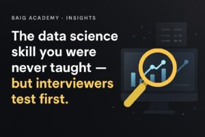 Problem formulation in ai world for data science