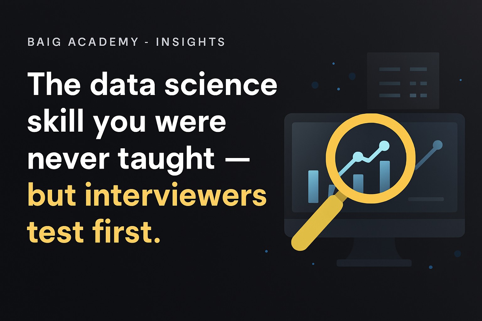 The Key Data Science Skill You Were Never Taught